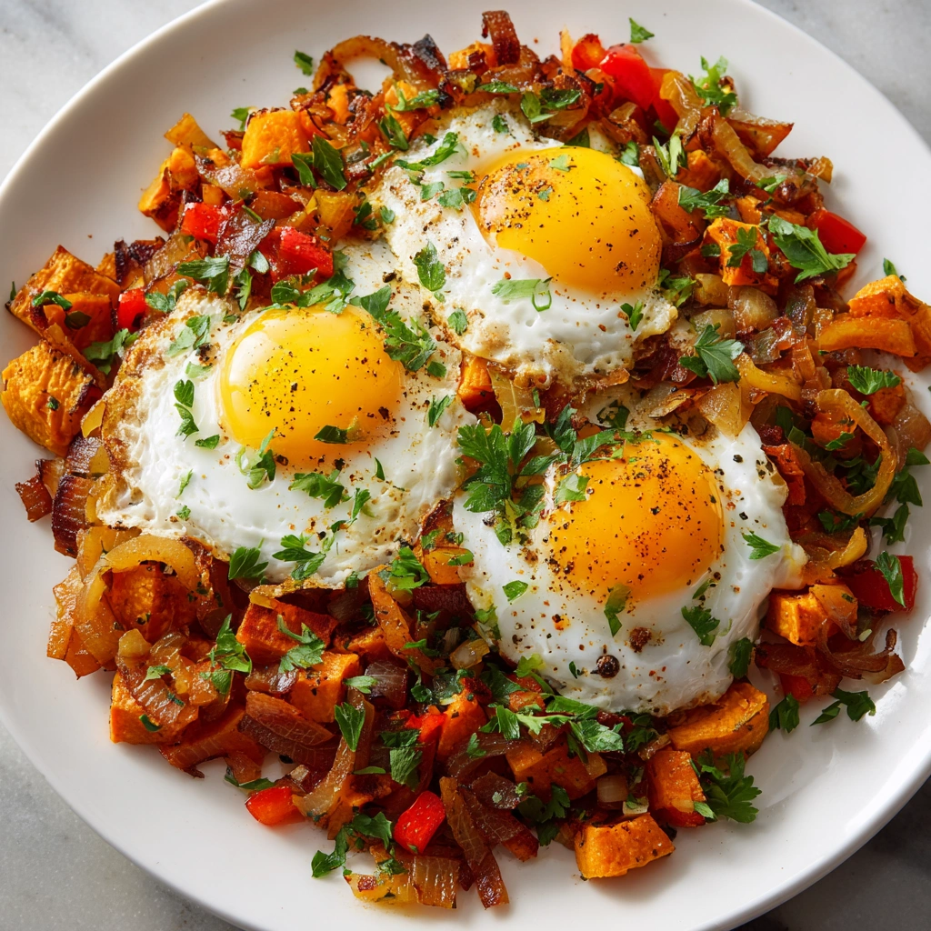 Sweet Potato Hash with Eggs: A Tasty Breakfast Delight!