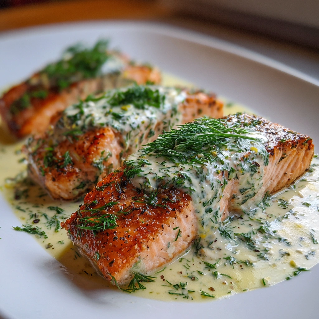 Baked Salmon with Dill Sauce: A Must-Try Delight!