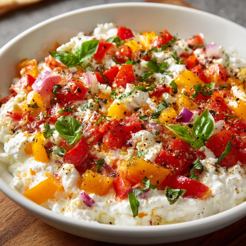 Pizza Cottage Cheese Bowl: A Healthy Twist on Pizza!