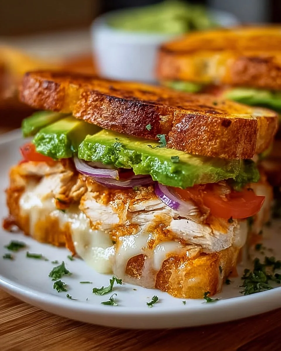 Chicken Avocado Melt Sandwich