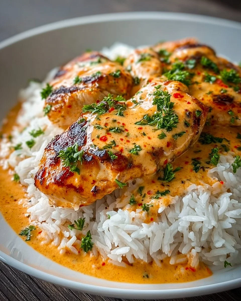 Creamy Peri-Peri Chicken with Rice