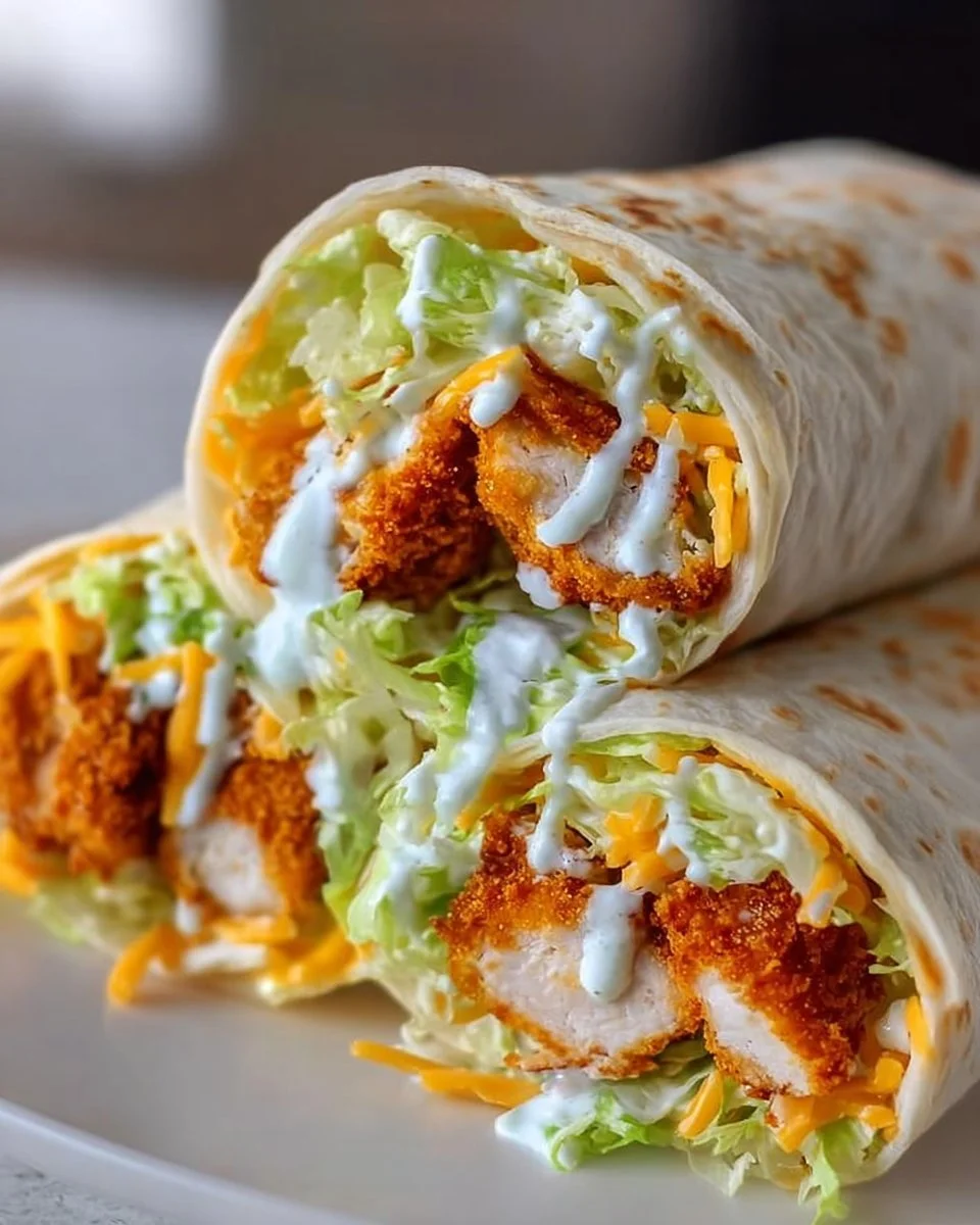 Crispy Chicken Ranch Snack Wrap
