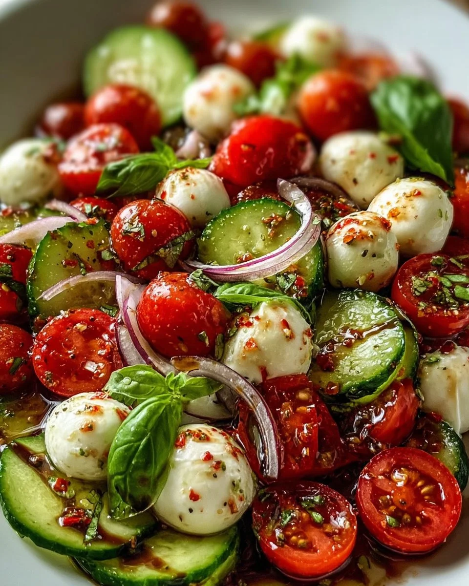 Cucumber Caprese Salad