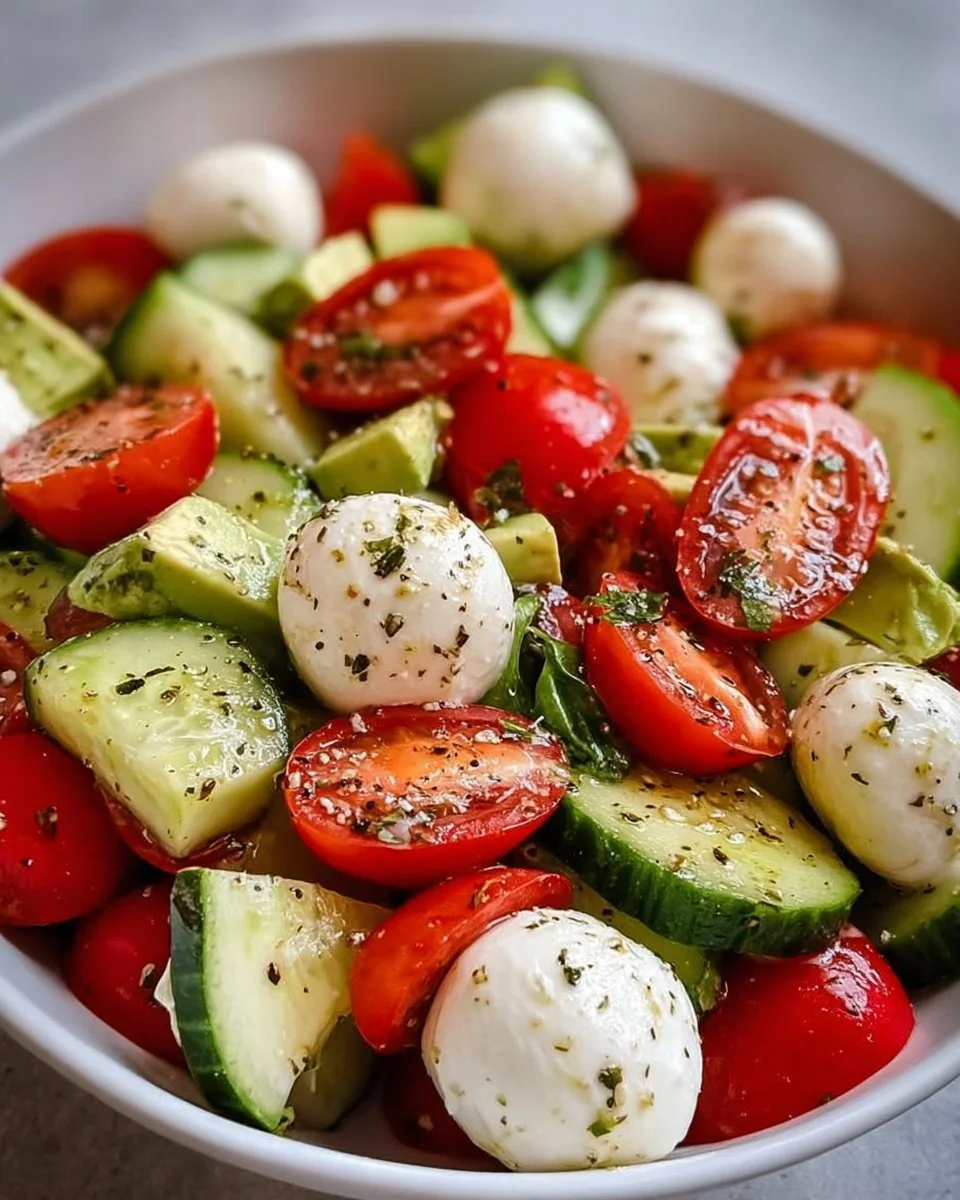 Cucumber Mozzarella Salad
