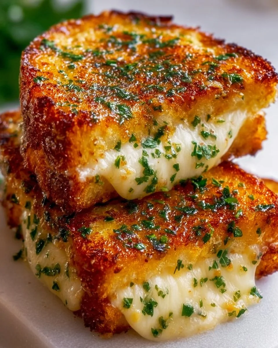 Garlic Bread Grilled Cheese