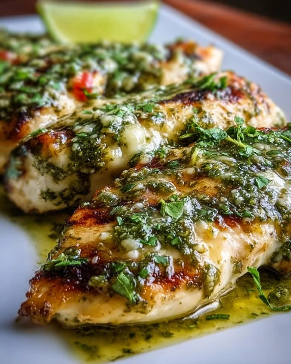 Grilled Salsa Verde Pepper Jack Chicken