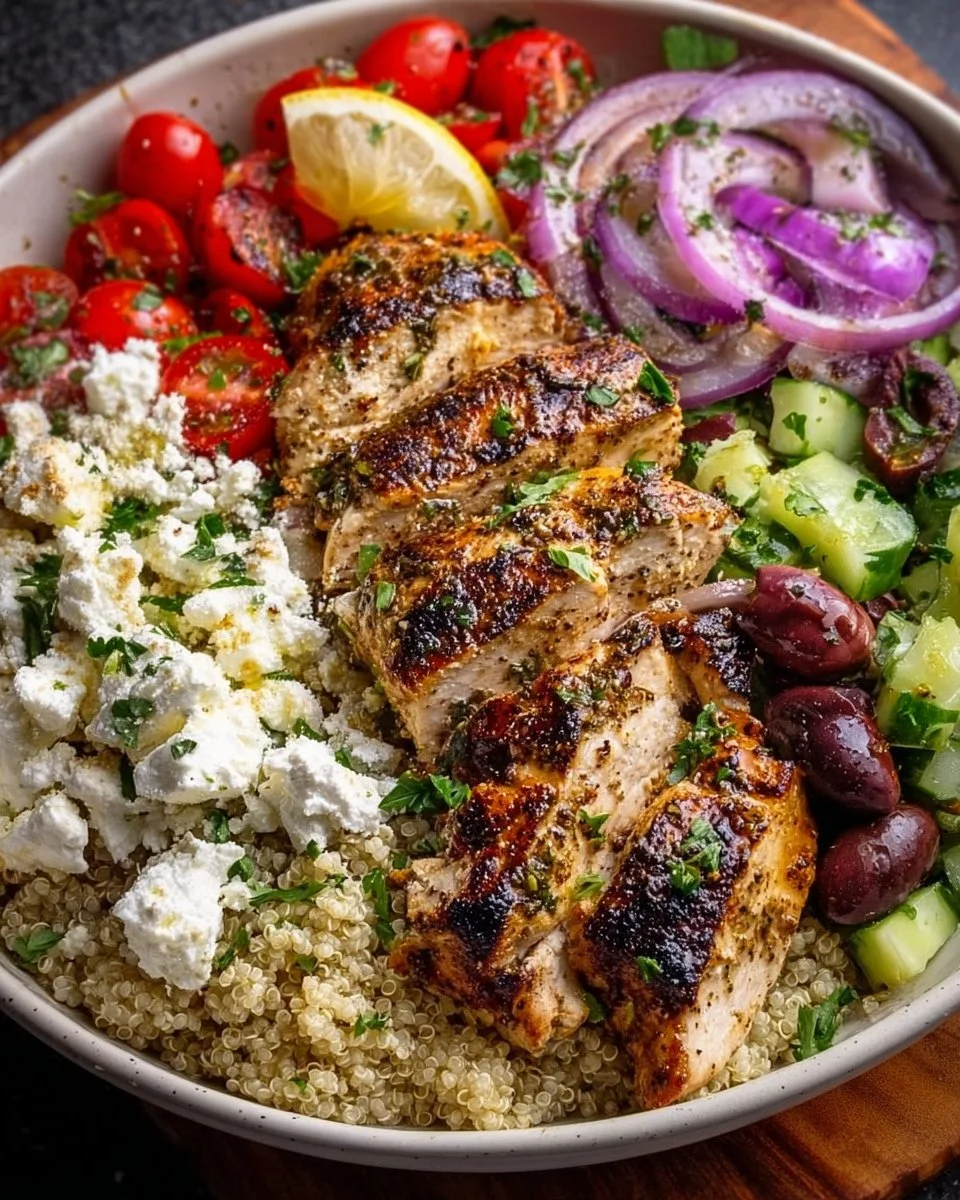 Healthy Greek Chicken Bowls