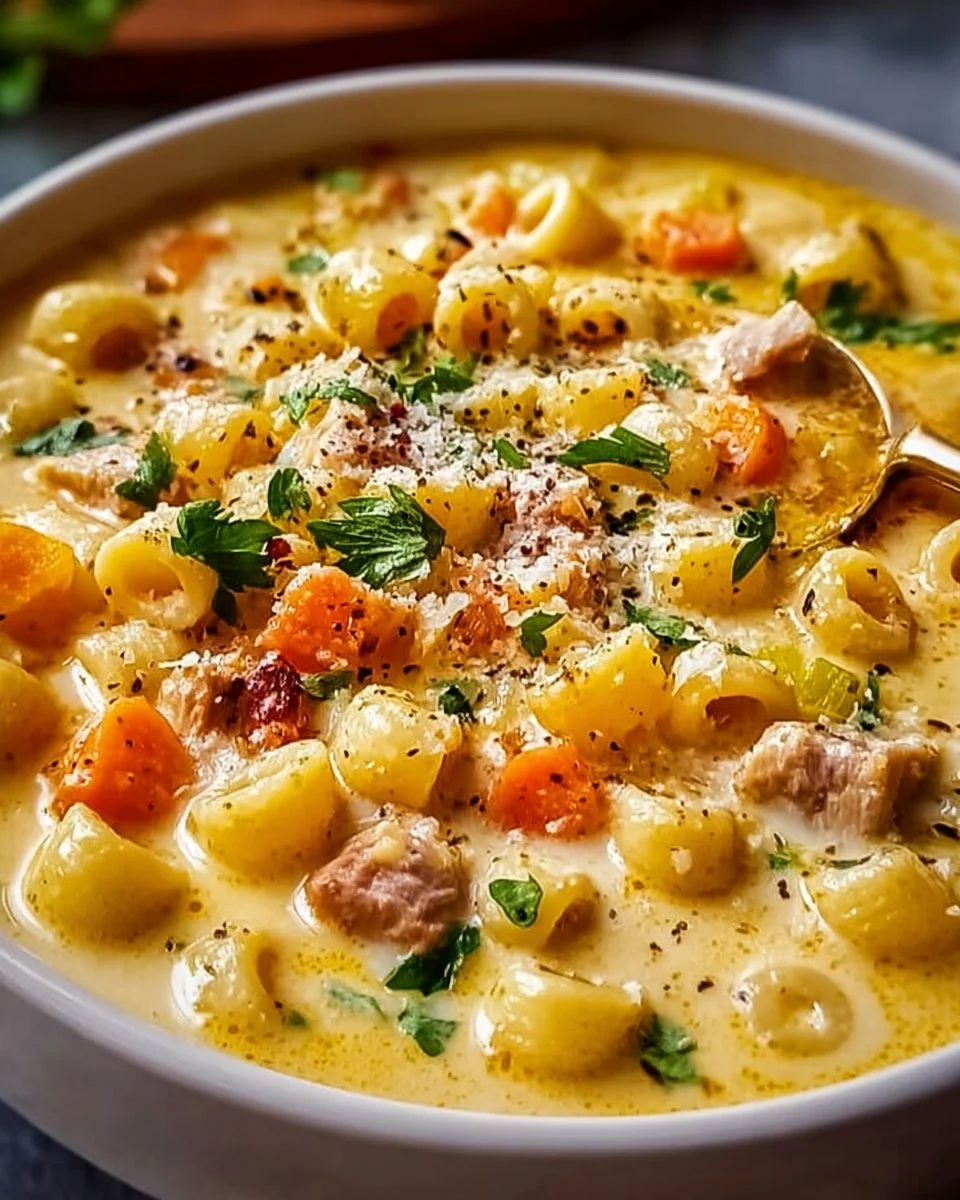 Hearty Creamy Ditalini Soup for Chilly Nights