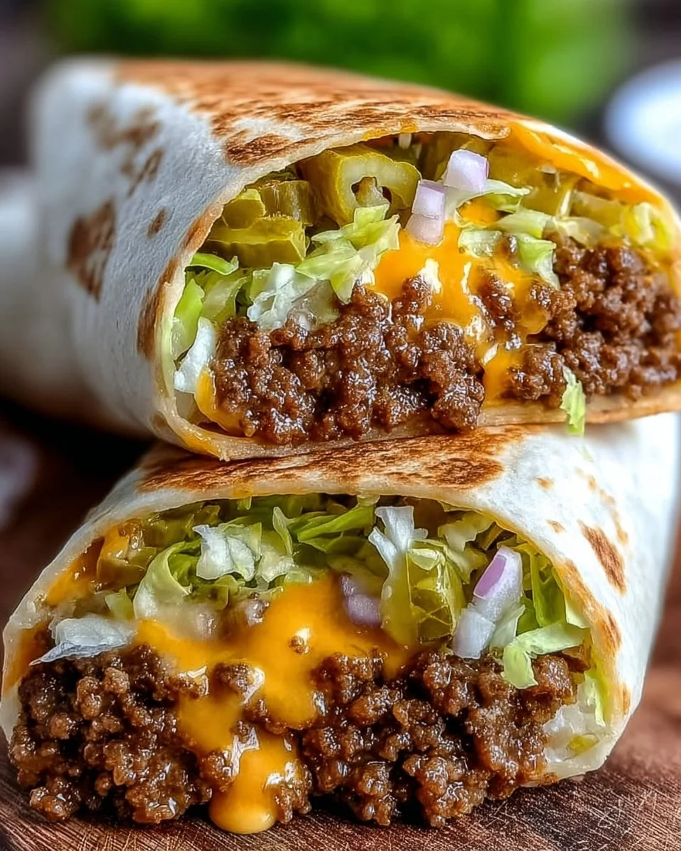 Homemade Big Mac Wraps