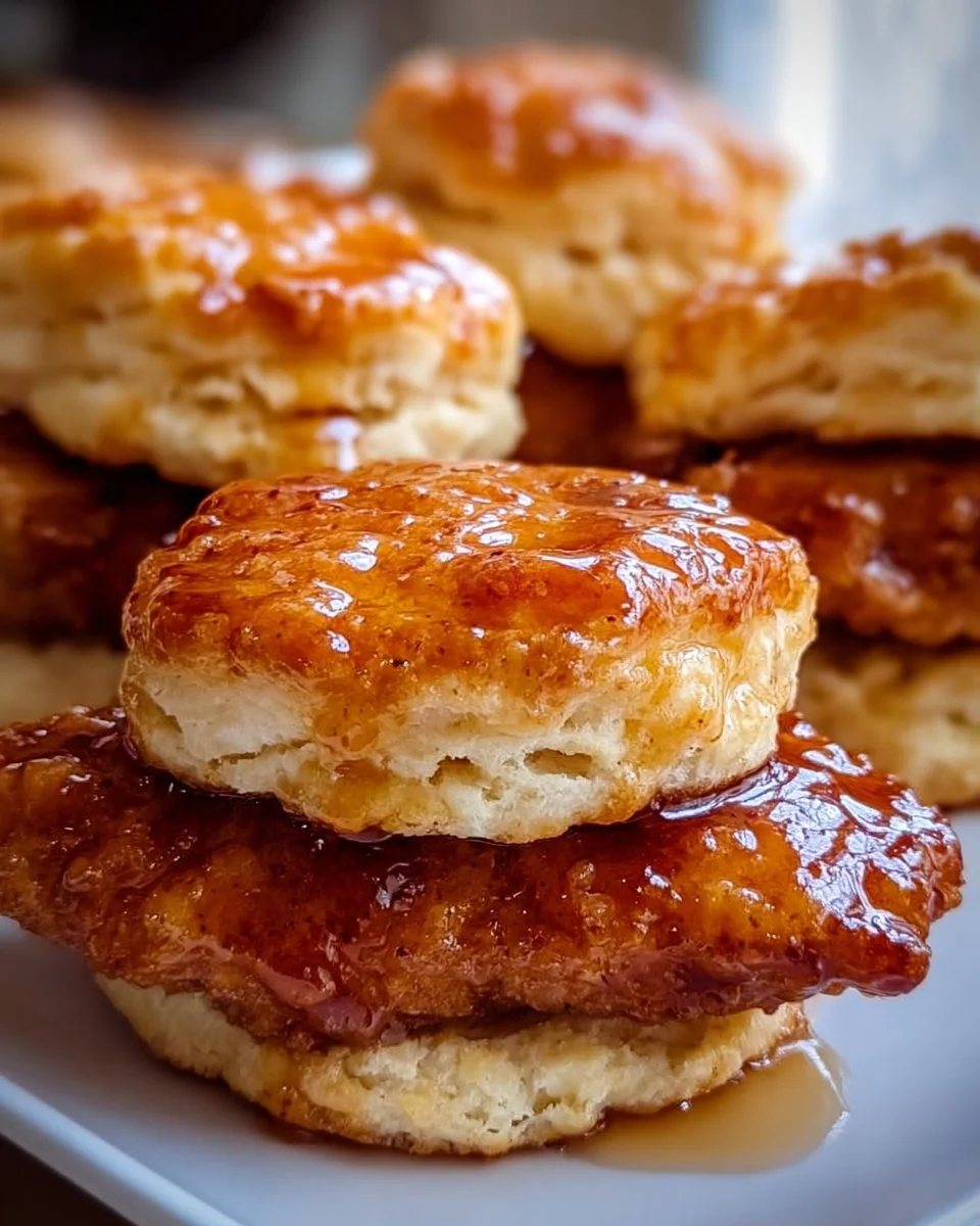 Hot Honey Chicken Biscuits