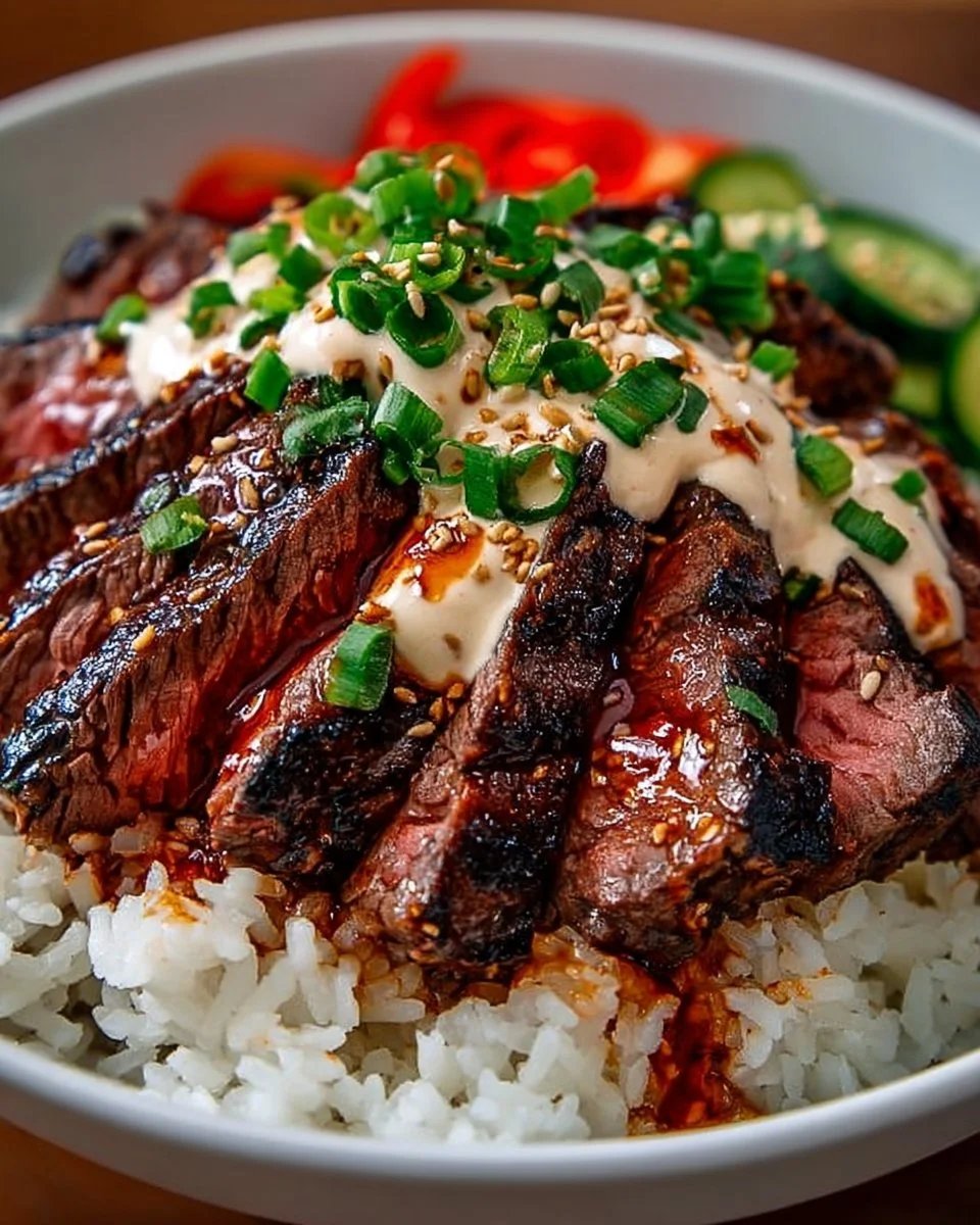 Korean BBQ Steak Rice Bowls