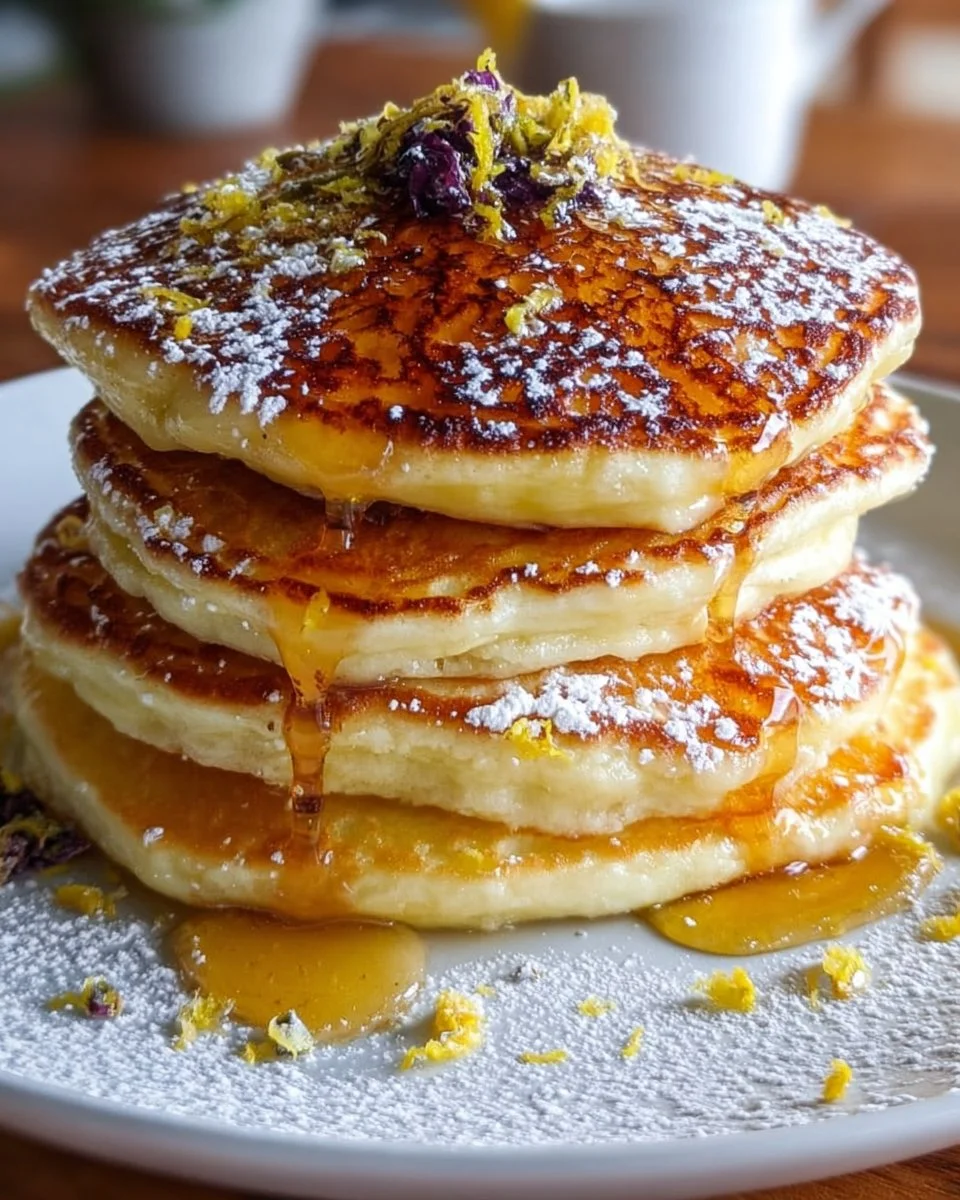 Lemon Ricotta Syrian Pancakes