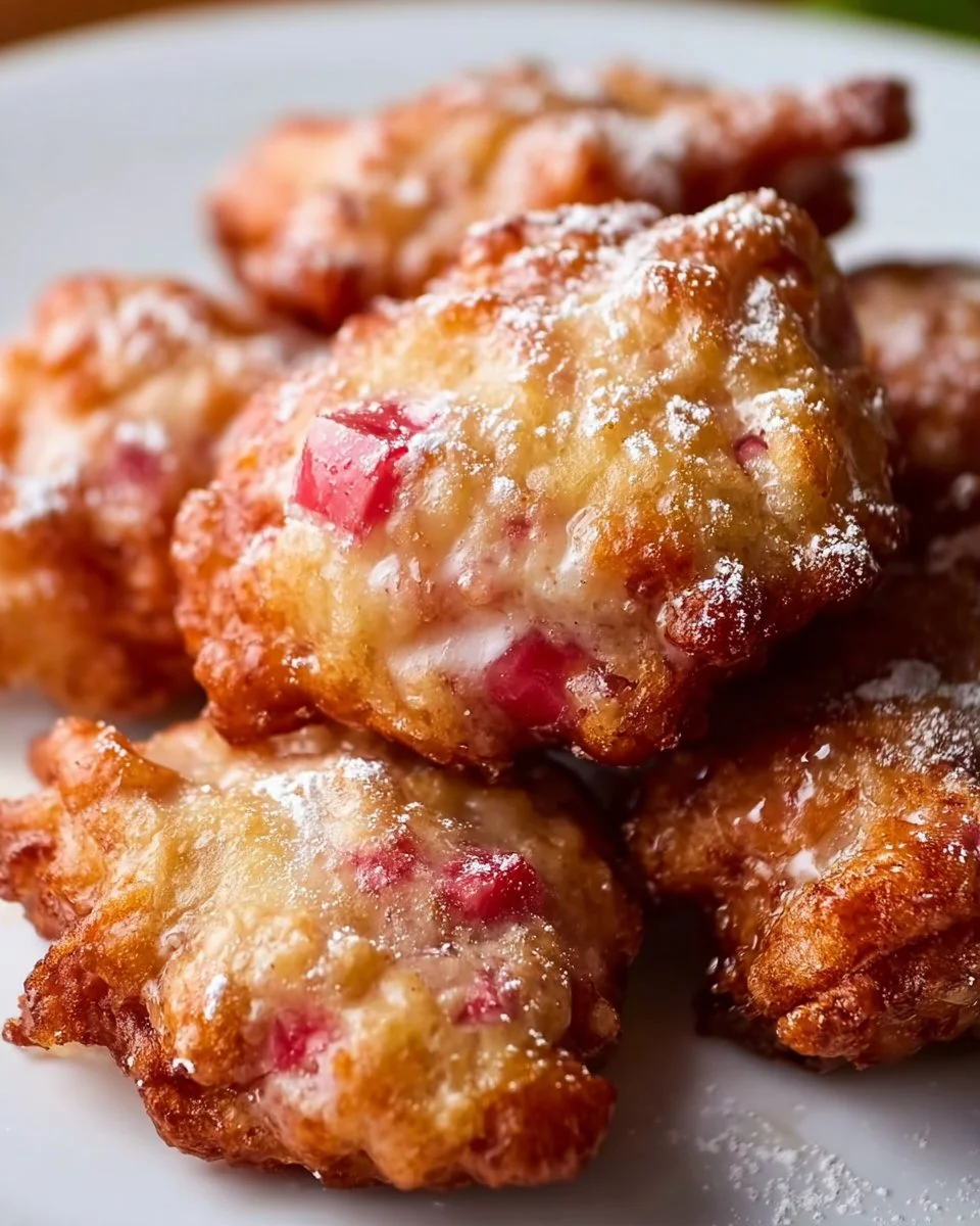 Baked Rhubarb Fritters