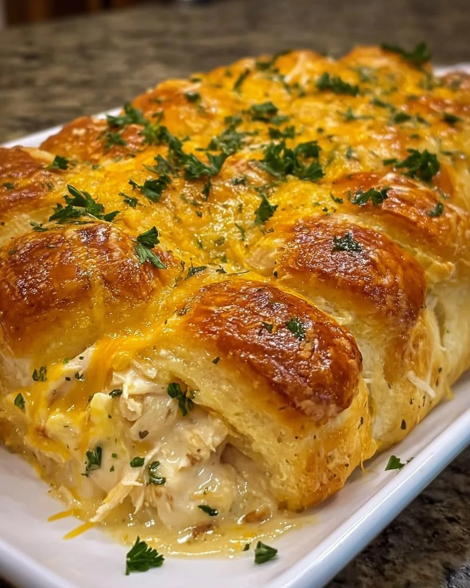 Cheesy Chicken Crescent Bake