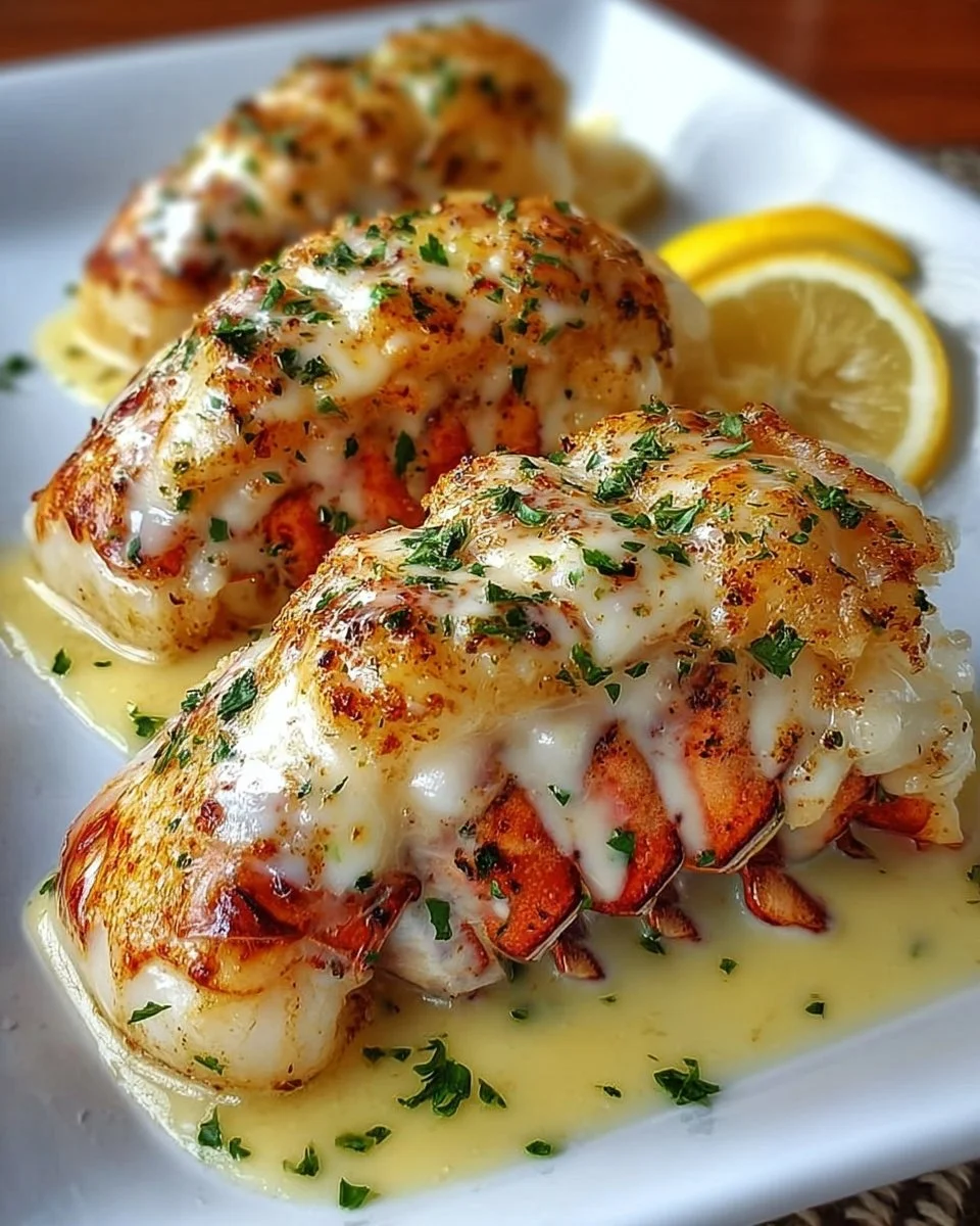 Creamy Garlic Butter Lobster Tails