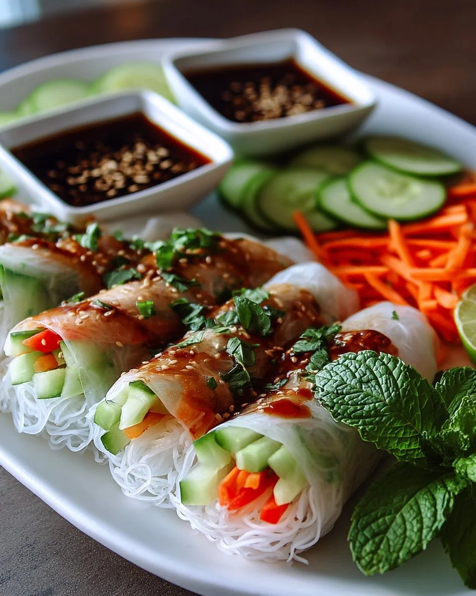 Crispy Rice Paper Spring Rolls