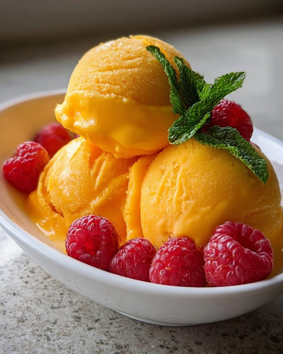 Easy Mango Sorbet