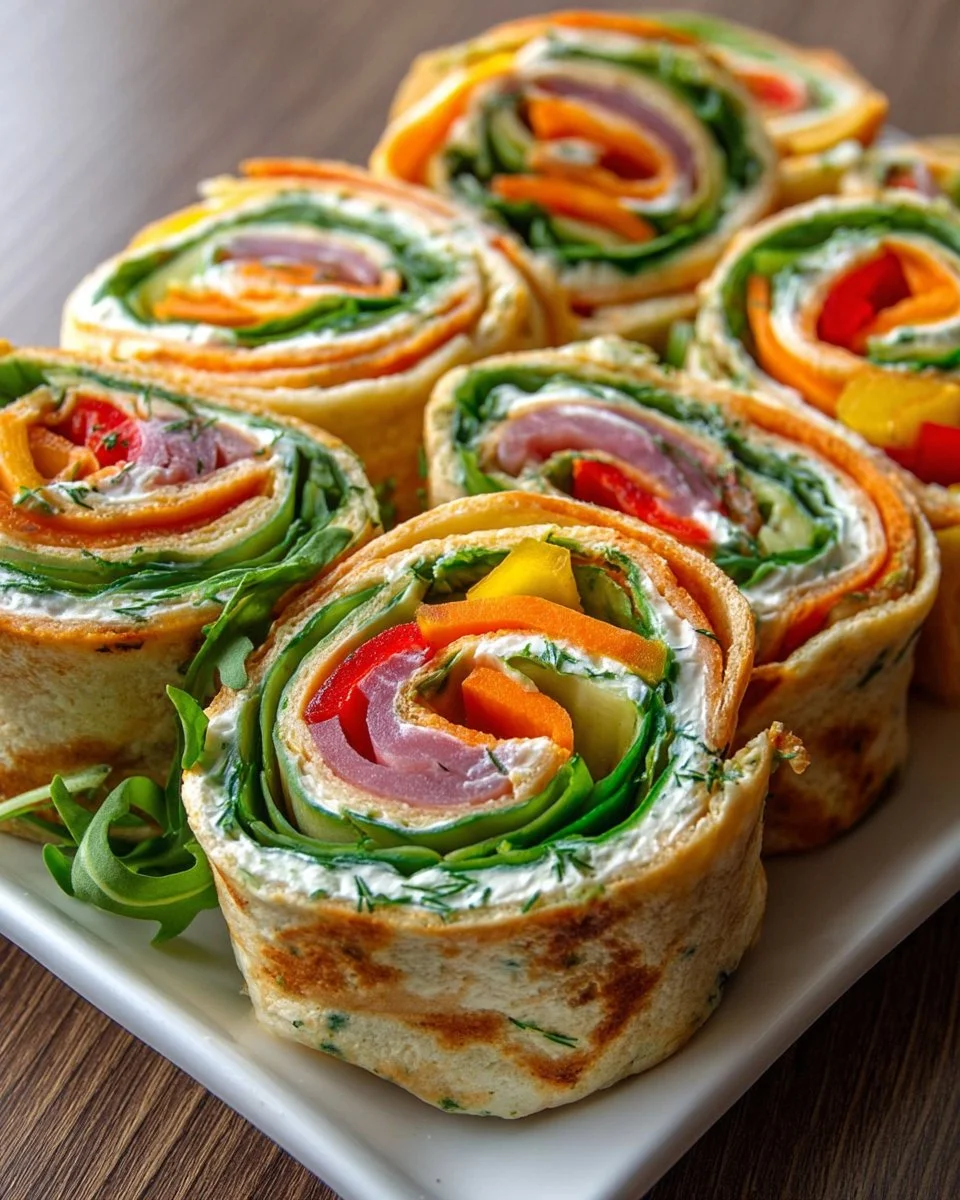 Fresh Vegetable Tortilla Roll-Ups
