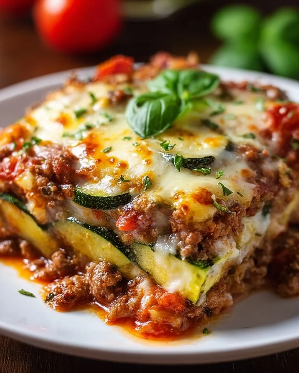 Guilt-Free Zucchini Pizza Casserole