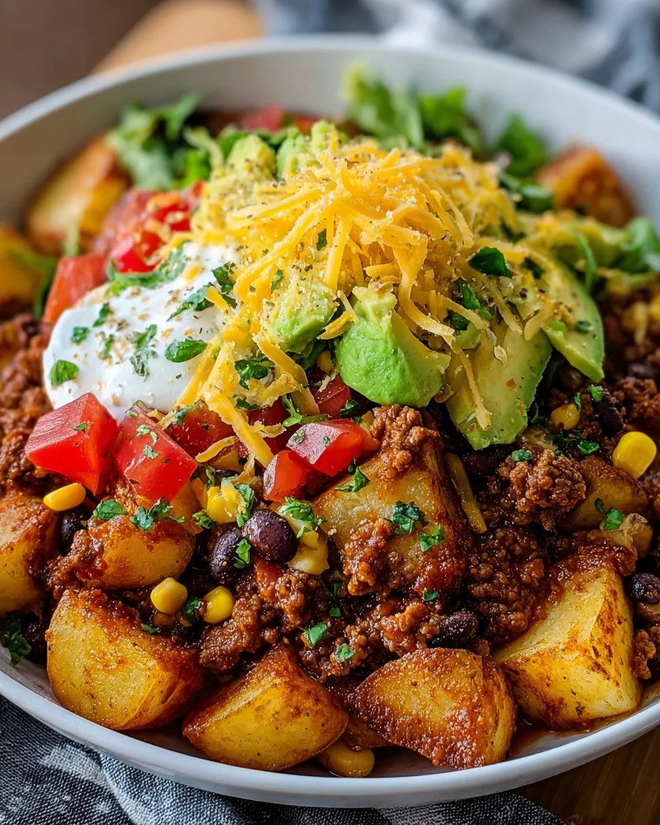 Loaded Potato Taco Bowl