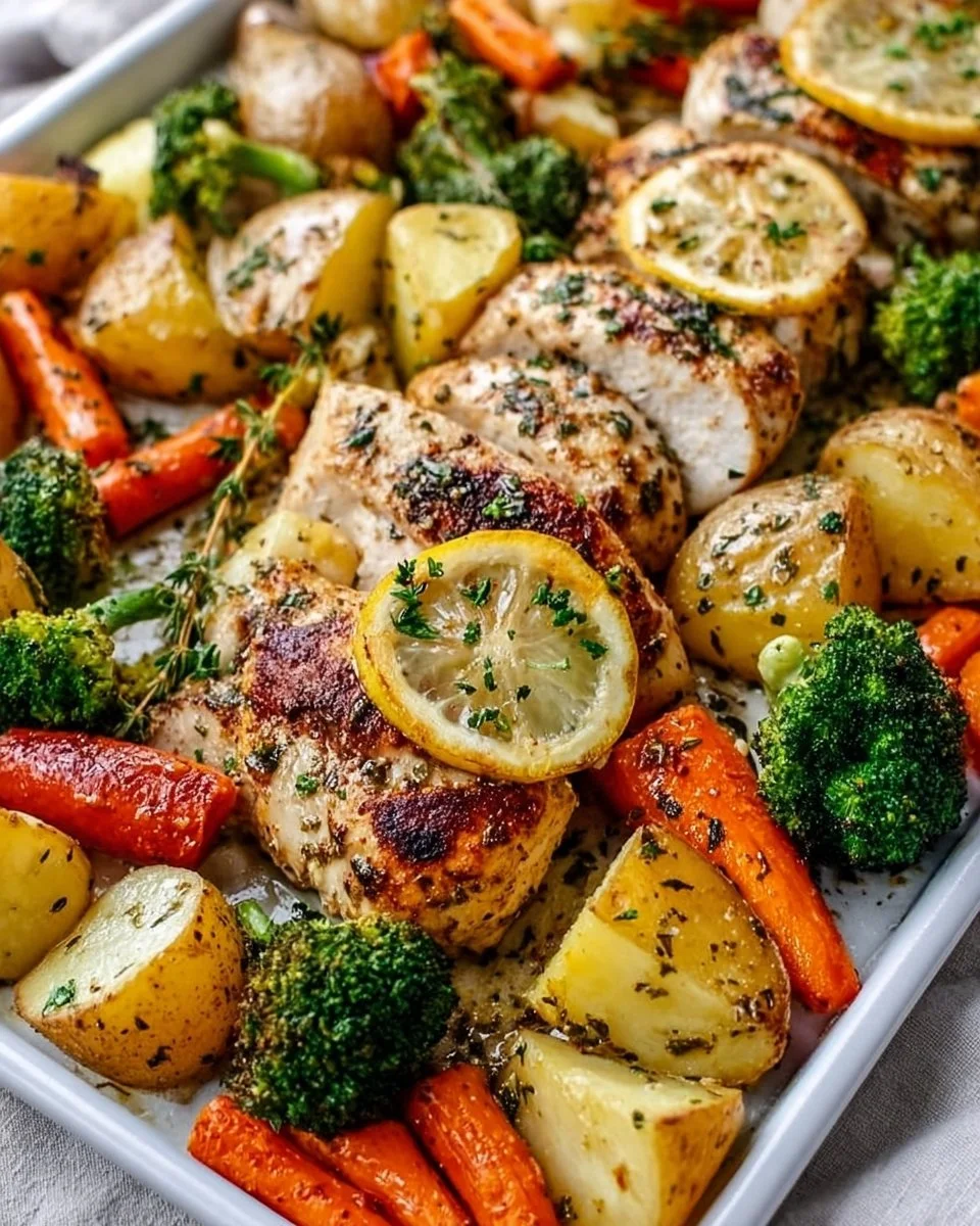 Sheet Pan Lemon Herb Chicken and Vegetables