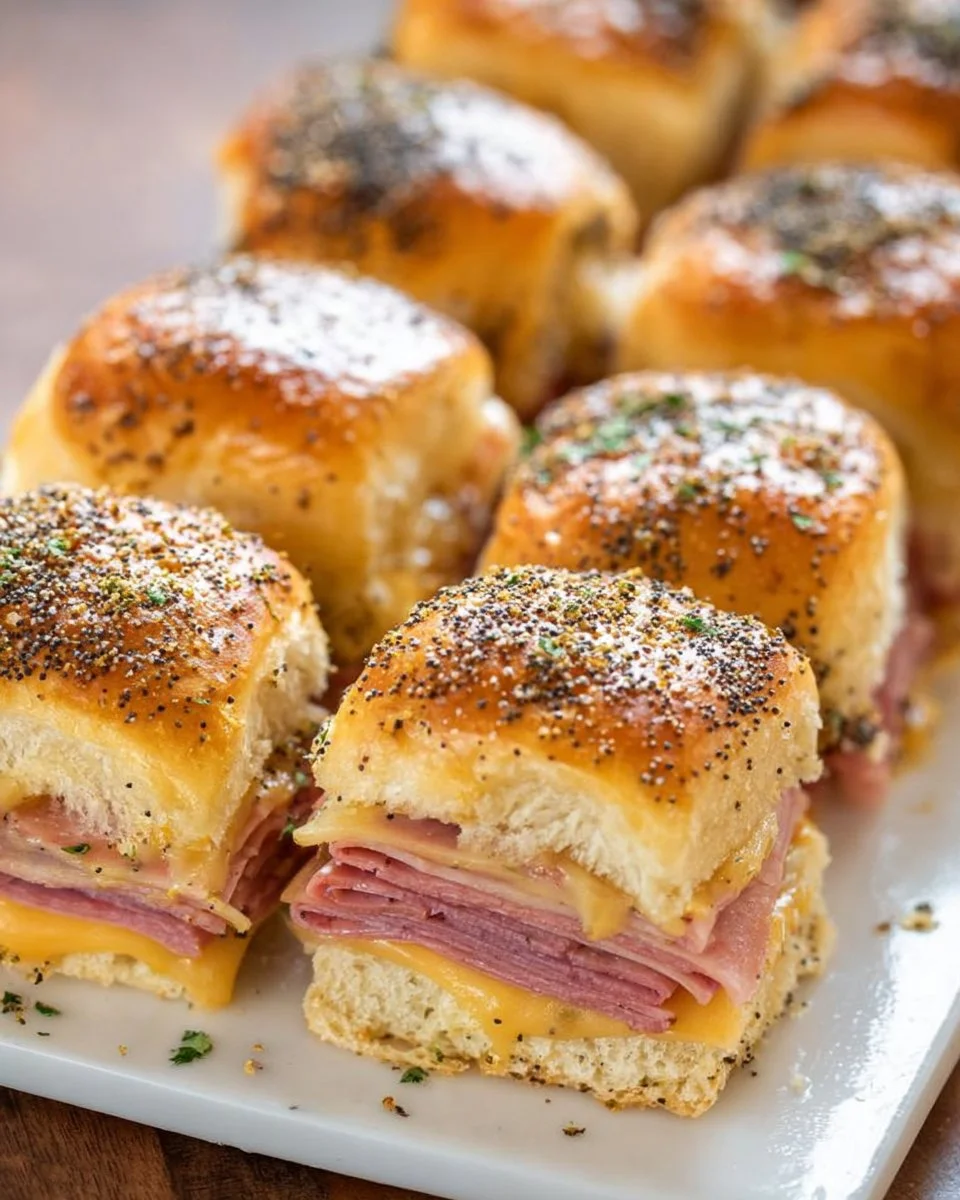 Baked Ham and Cheese Sliders