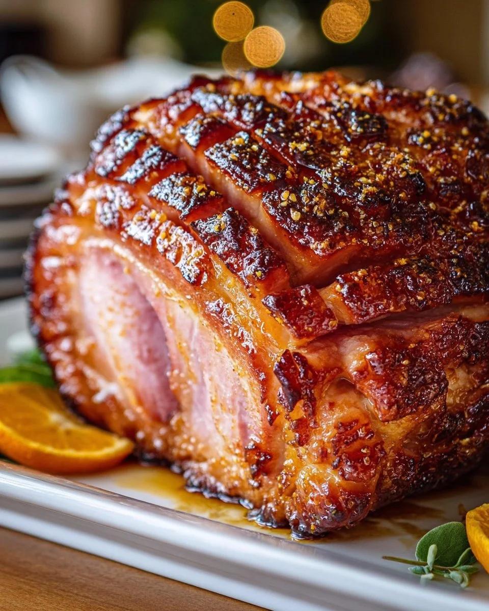 Brown Sugar Glazed Ham with Honey Orange Glaze