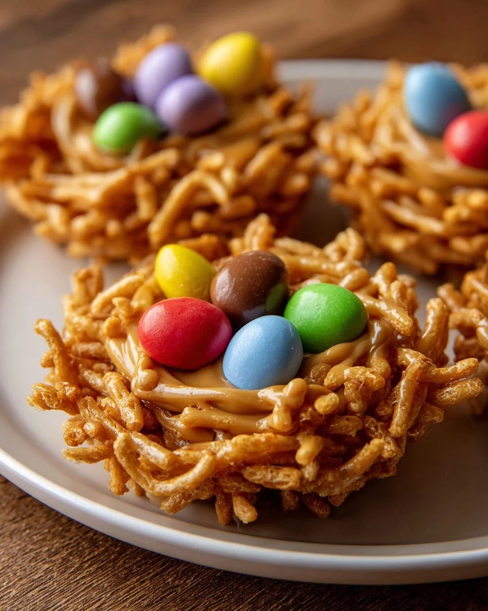 Butterscotch & Peanut Butter Bird Nest Cookies