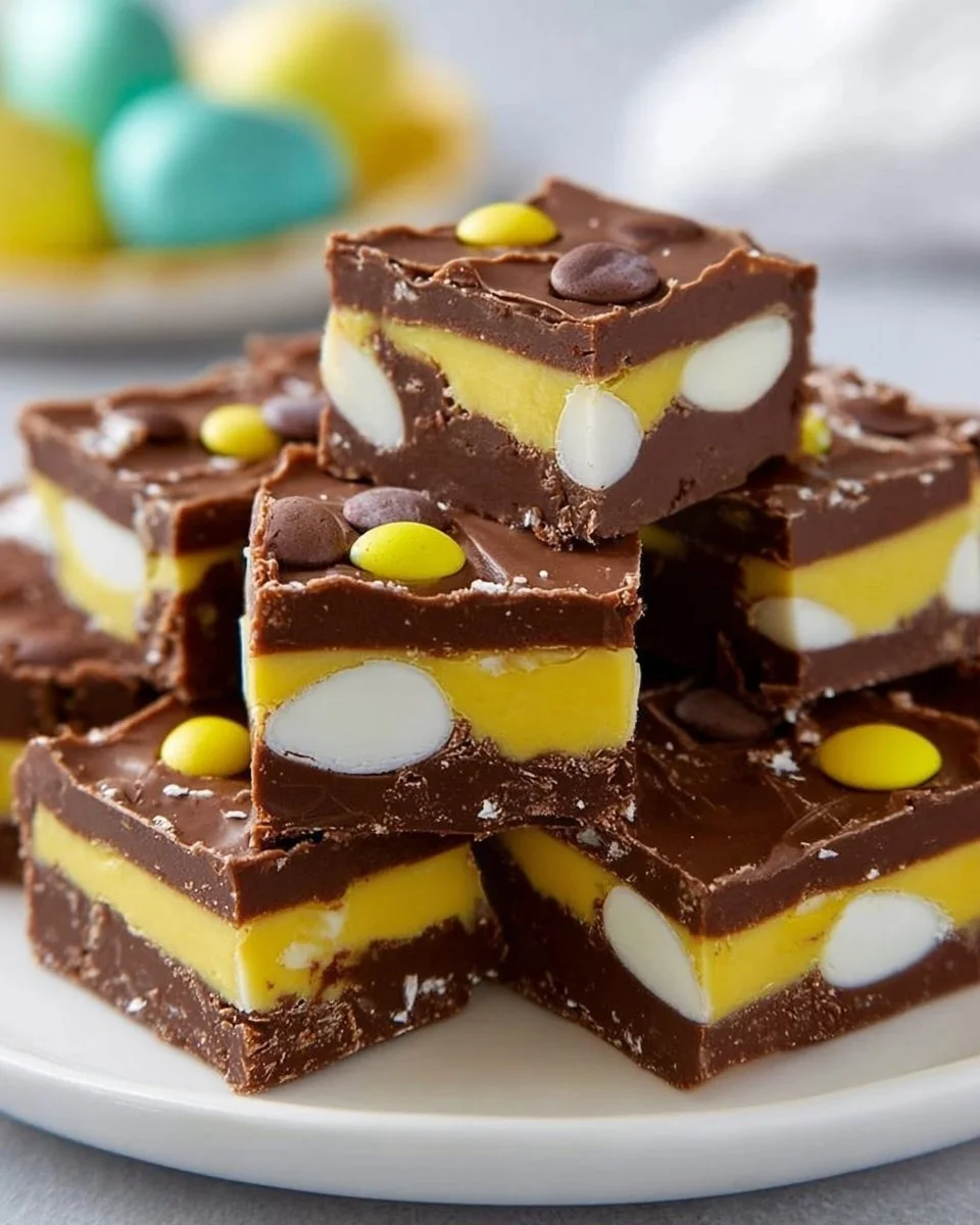 Cadbury Egg Fudge