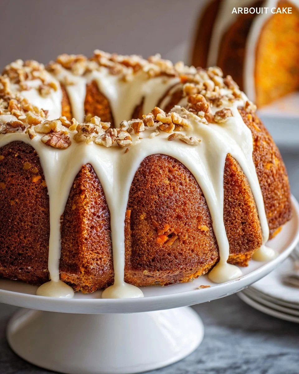 Carrot Bundt Cake with Cream Cheese Filling