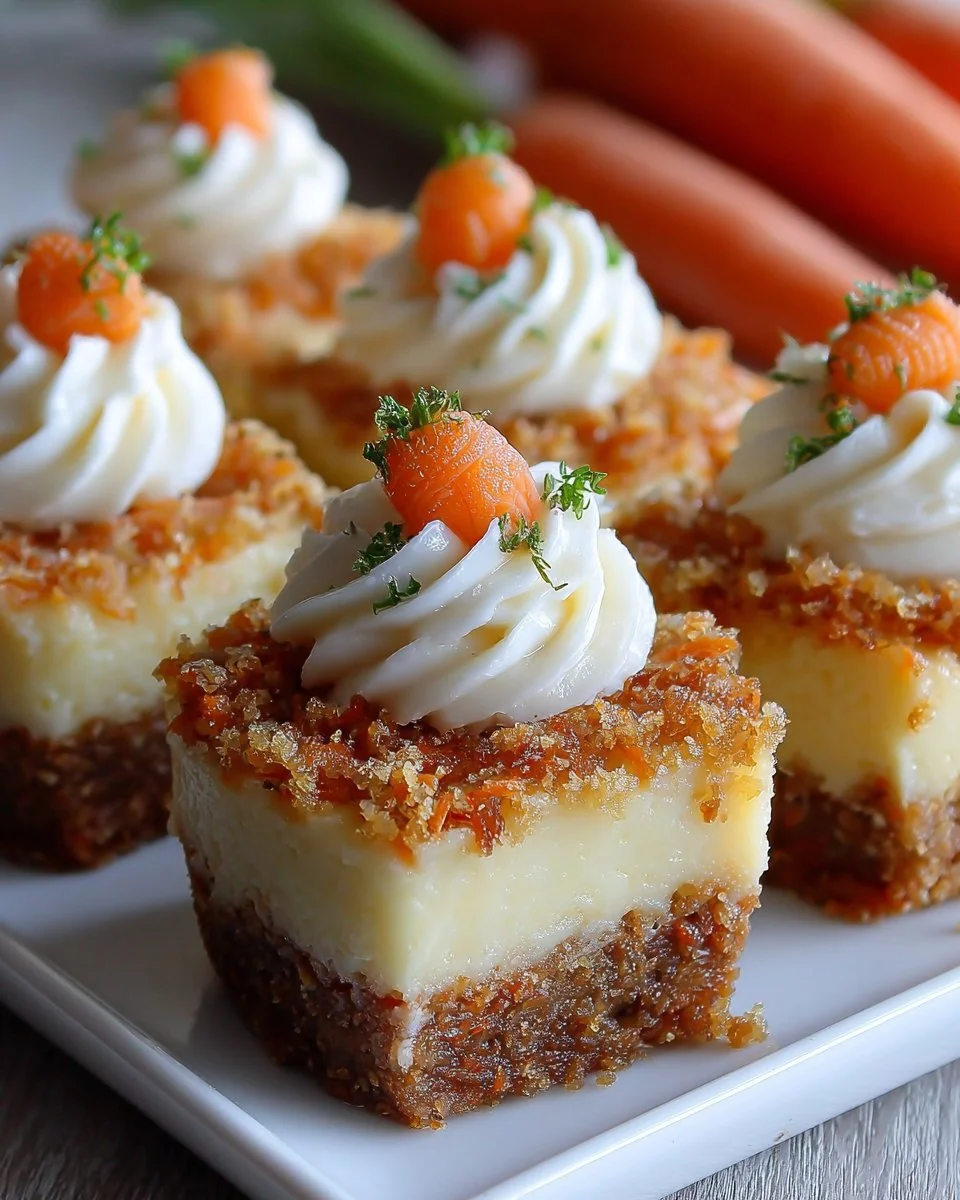 Carrot Cake Cheesecake Bites