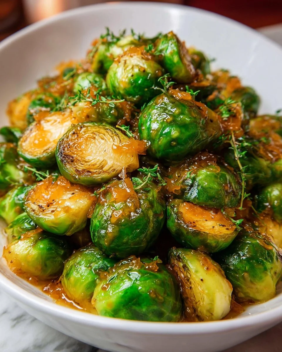 Citrus Glazed Brussels Sprouts