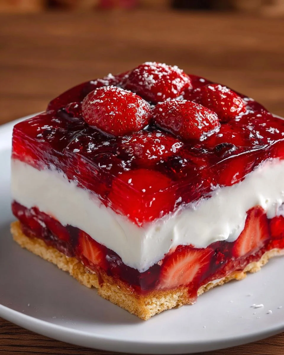 Creamy Lasagna Berry Jello