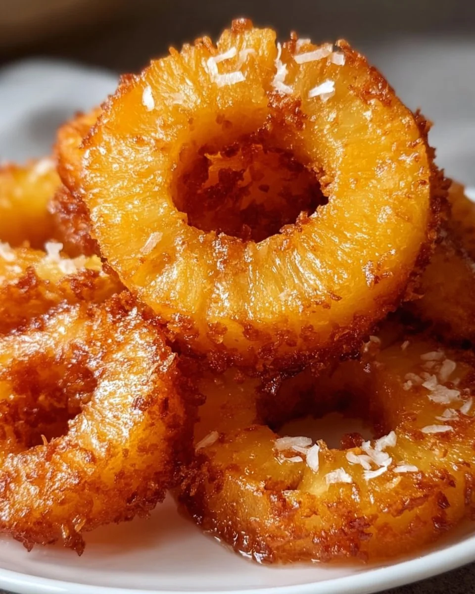 Rum-Soaked Fried Pineapple