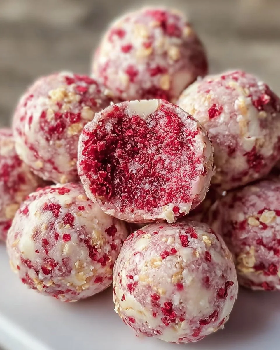 Strawberry Cheesecake Protein Balls