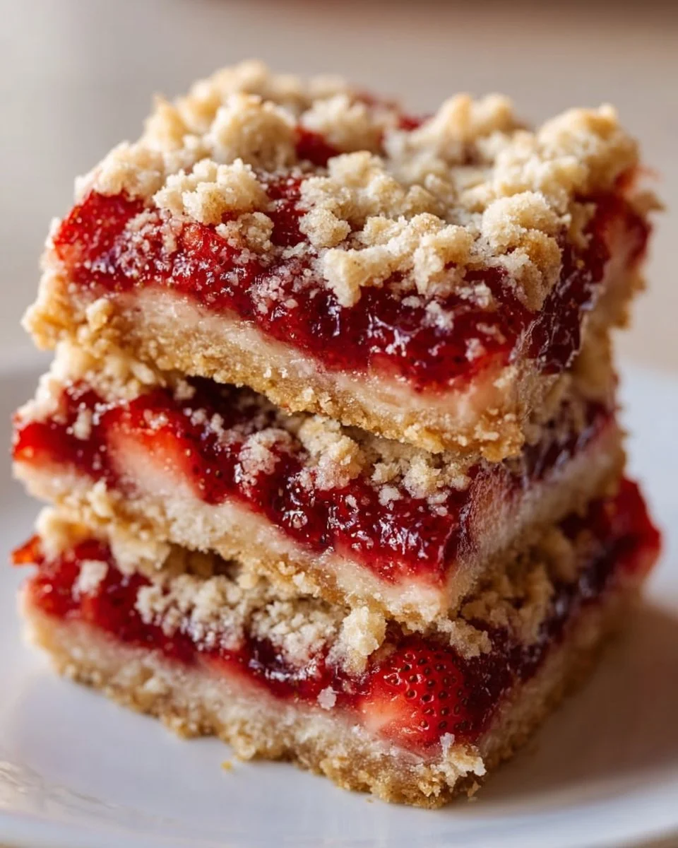 Strawberry Oatmeal Bars