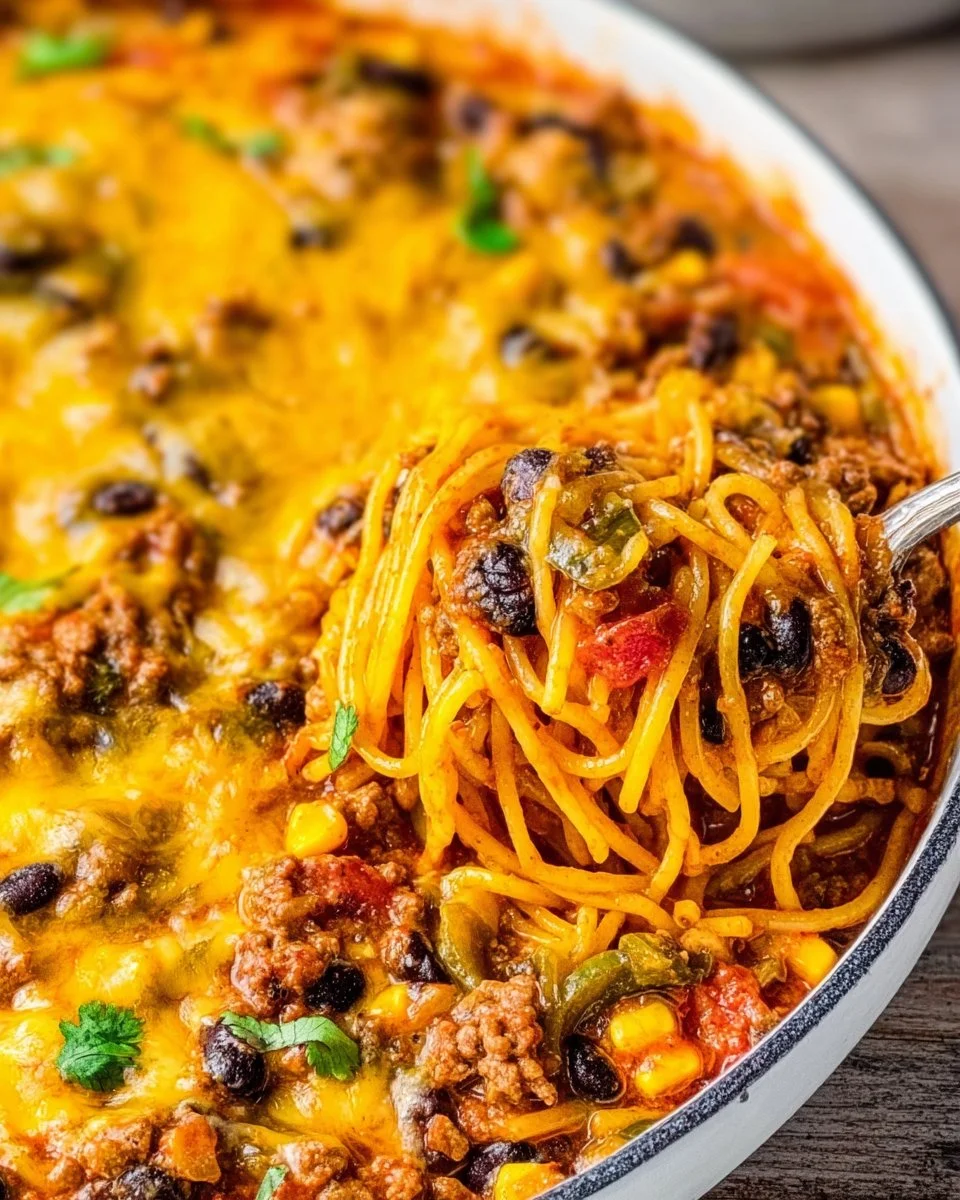 Taco Spaghetti Bake