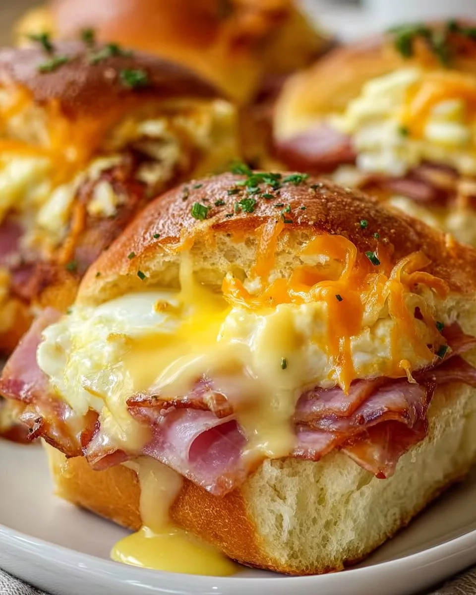 Breakfast Rolls with Ham and Cheese