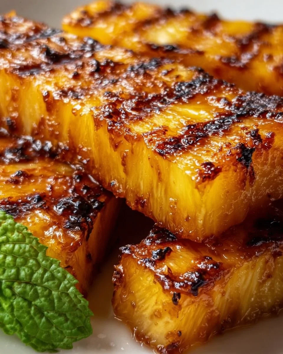 Brown Sugar Grilled Pineapple
