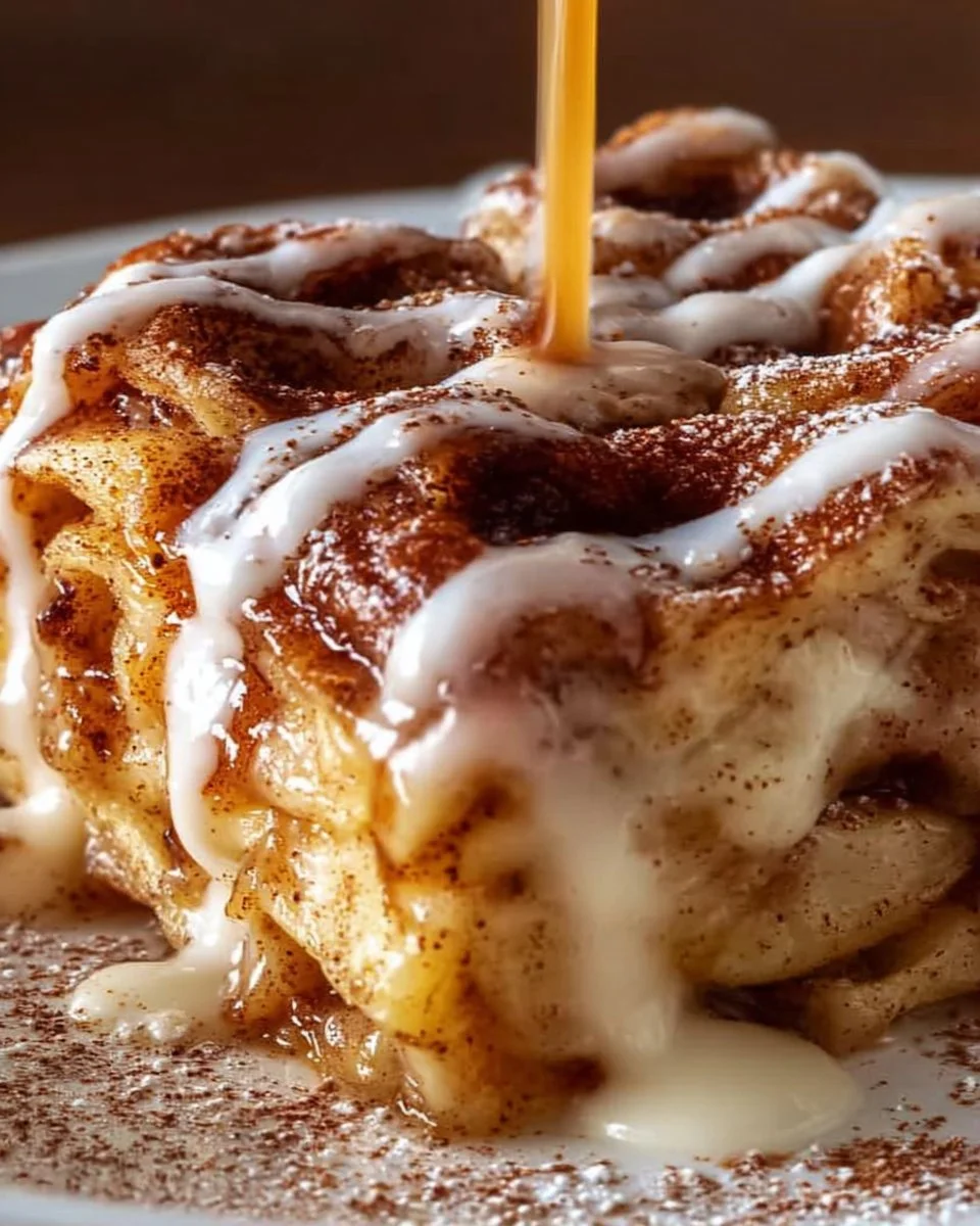 Cinnamon Roll Apple Lasagna