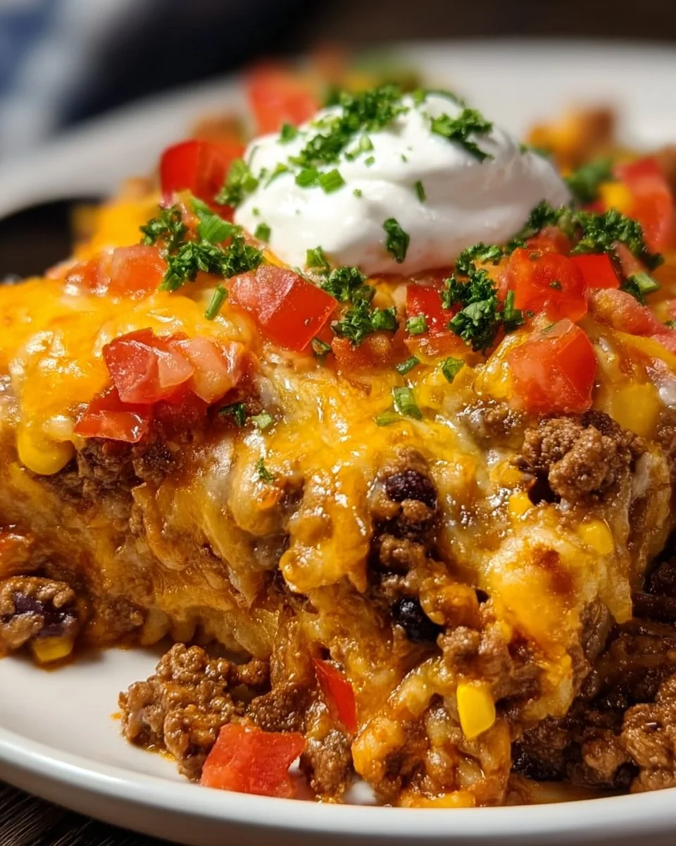 Crockpot Taco Casserole
