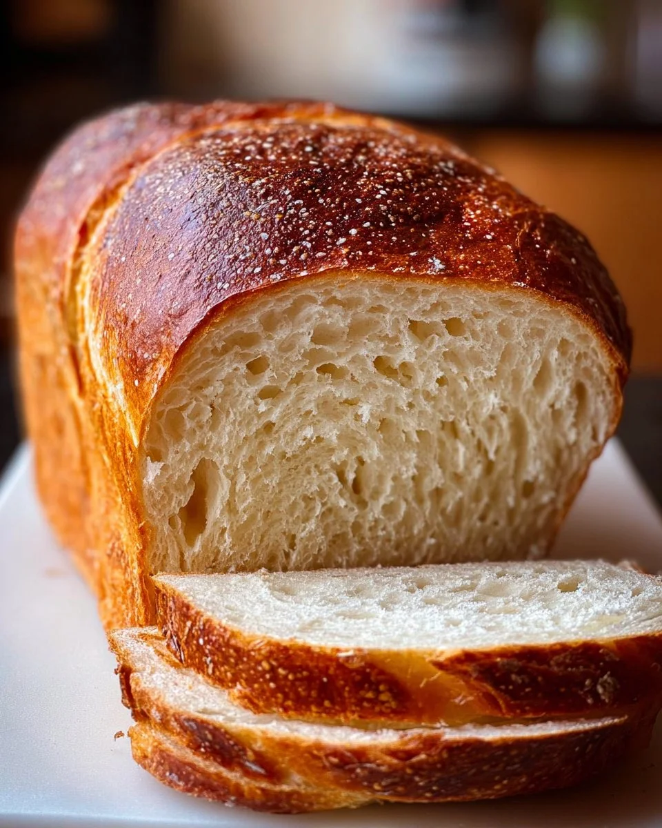 Soft and Fluffy Sourdough Sandwich Bread
