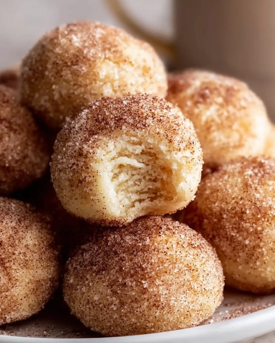 Soft Cinnamon Sugar Cookie Puffs