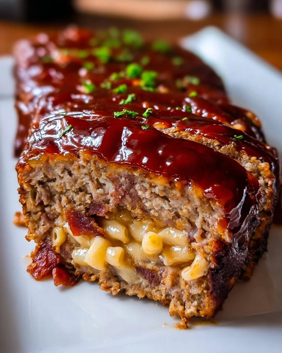 Sticky Maple BBQ Bacon Meatloaf
