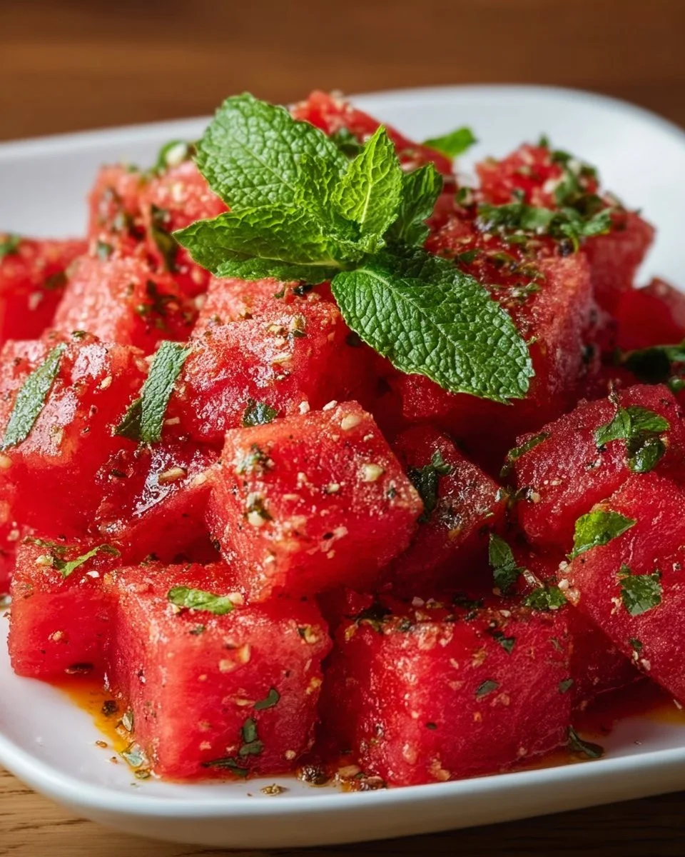 Sweet Heat Watermelon Crunch Bites
