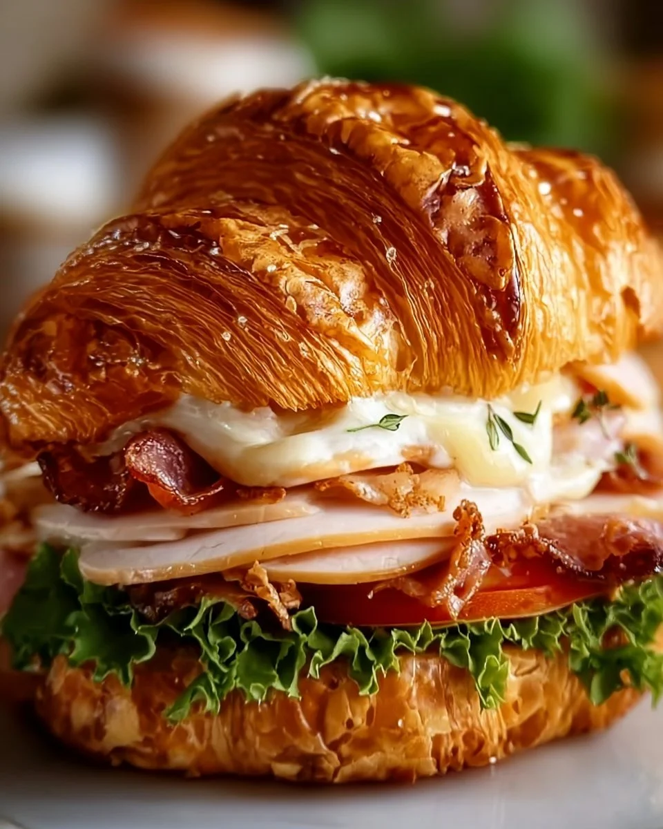 Turkey and Havarti Croissant Sandwich